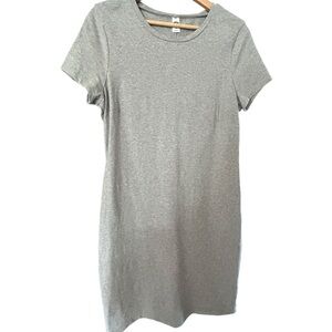 Old Navy Heather Gray Short Sleeve Tee Dress Size L